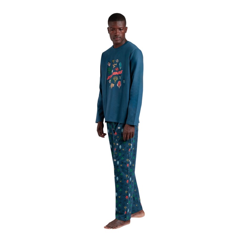 Pijama Hombre Invierno Personajes STAR WARS Azul