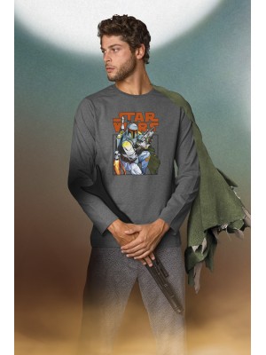 Pijama Herren Winter Boba Fet STAR WARS