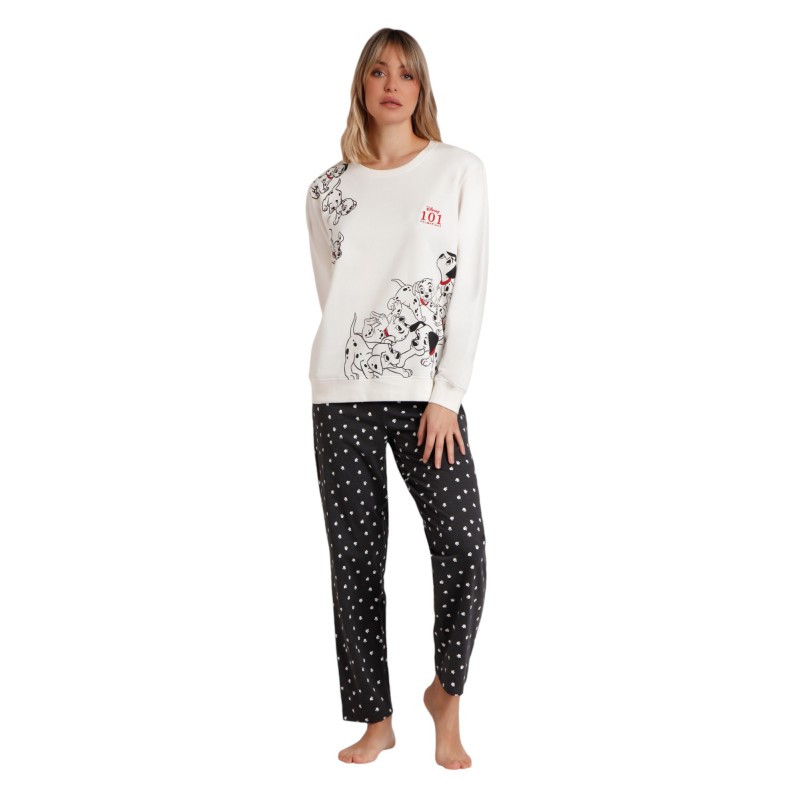 Pijama Mujer Invierno 101 Dálmatas DISNEY Crudo