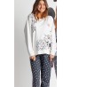 Pijama Mujer Invierno 101 Dálmatas DISNEY Crudo