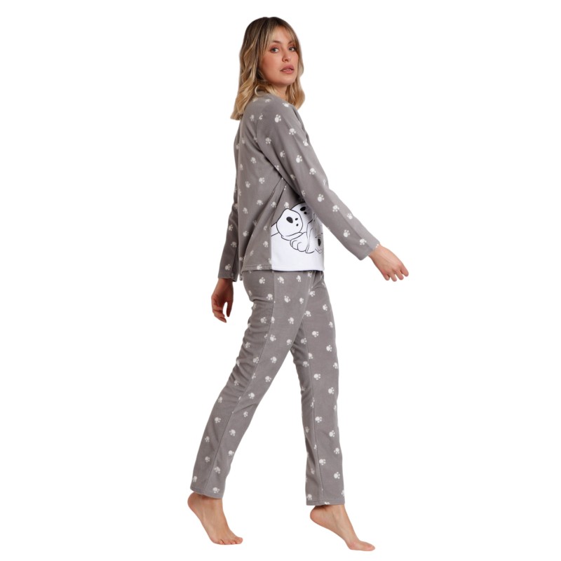 Pijama Mujer Invierno Micropolar 101 Dalmatas DISNEY