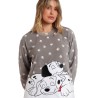 Pijama Mujer Invierno Micropolar 101 Dalmatas DISNEY