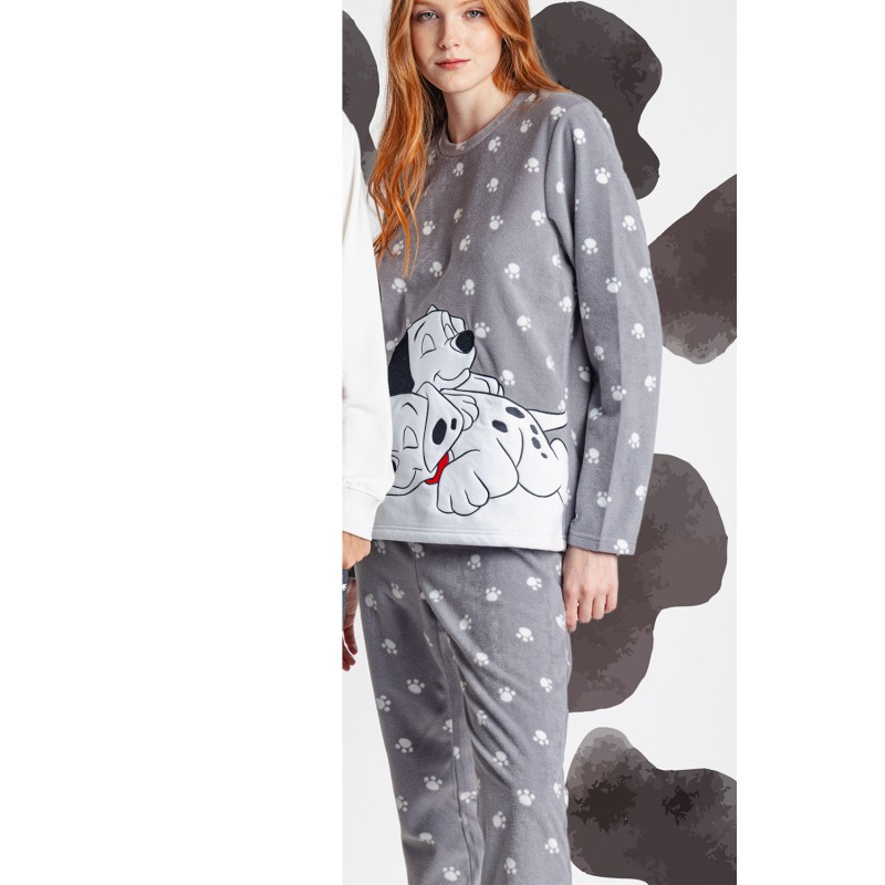 Pijama femmina inverno Micropolar 101 dalmata DISNEY