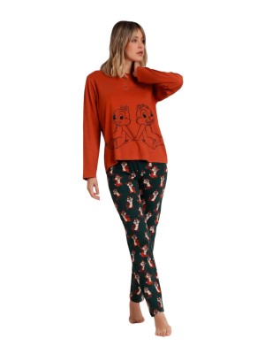 Pijama Femelle Hiver Chip et Chop DISNEY 2