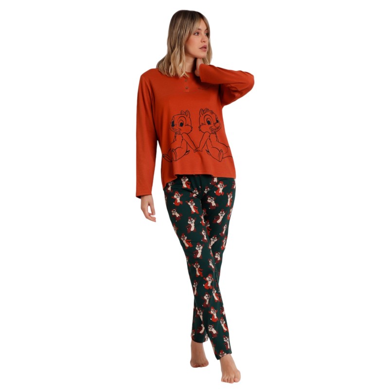 Pijama Mujer Invierno Chip y Chop DISNEY