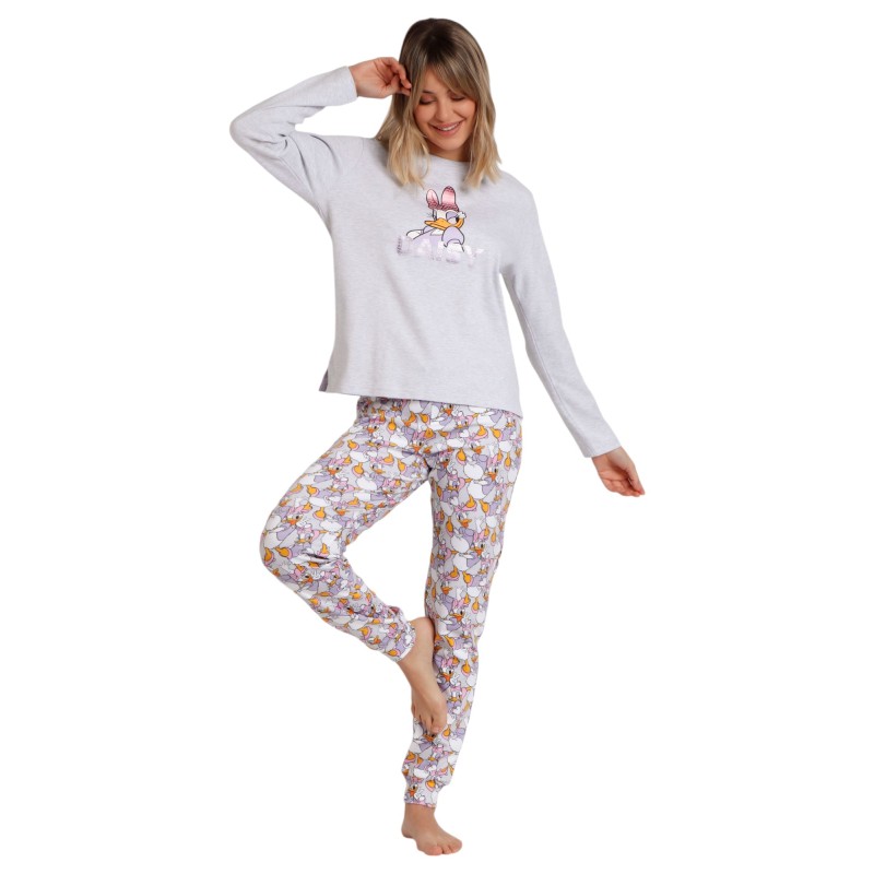 Pijama Mujer Invierno Daisy DISNEY Color Gris