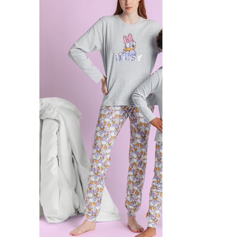 Pijama Donna Inverno Daisy DISNEY Colore Grigio