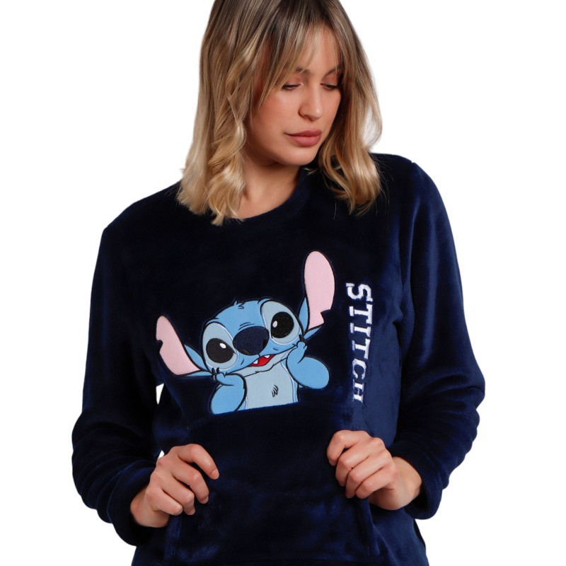 Pijama Mujer Invierno Coralina Lilo & Stitch DISNEY