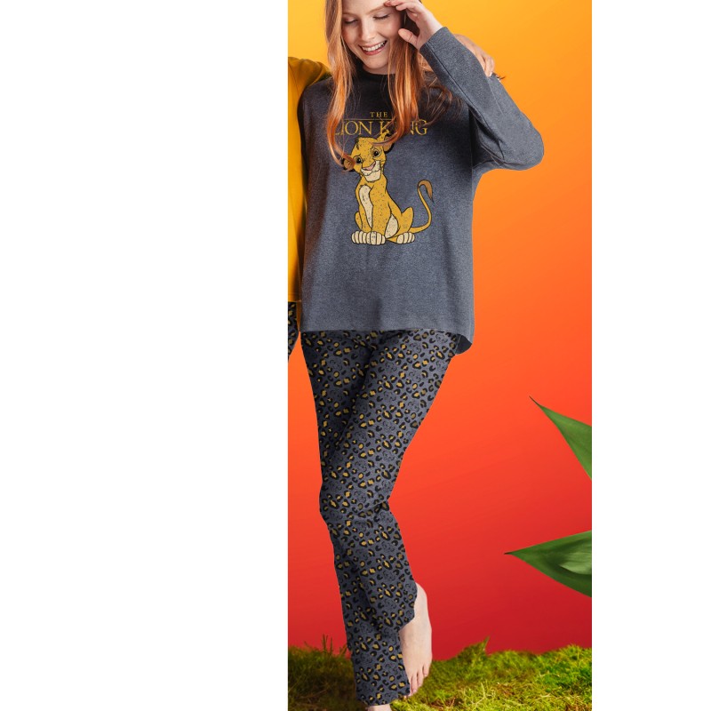 Pijama Mujer Invierno Simba Rey León Disney