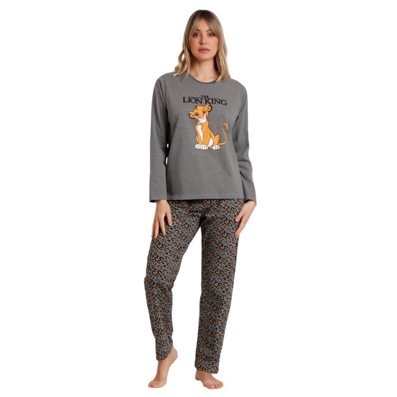 Pijama Mujer Invierno Simba Rey León Disney