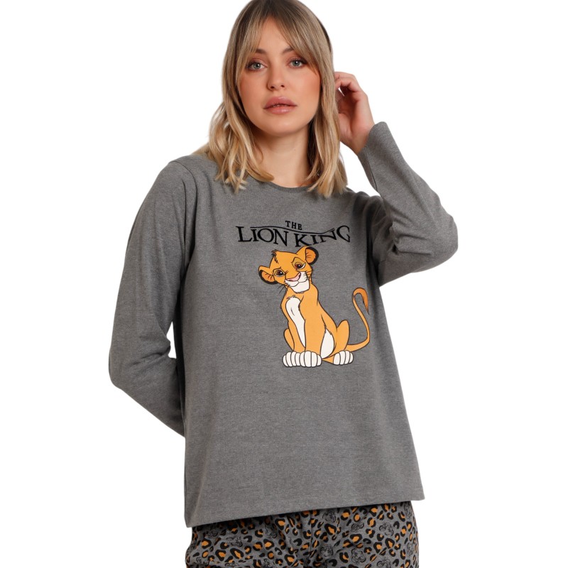 Pijama Mujer Invierno Simba Rey León Disney