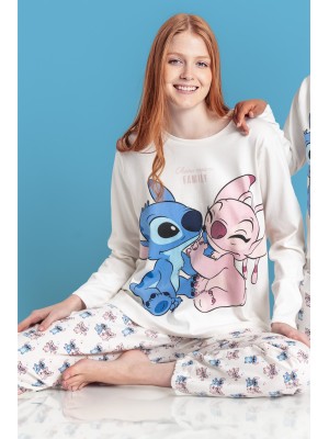 Pyjama Frauen Winter LILO und ANGELA DISNEY