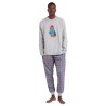 Pijama Hombre Invierno Osito PADDINGTON Gris