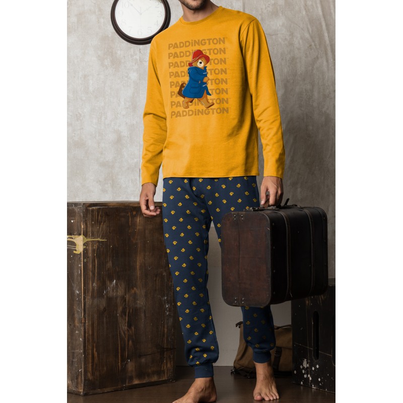 Pijama Hombre Invierno Osito PADIGGTON Ocre