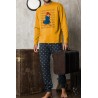 Pijama Hombre Invierno Osito PADIGGTON Ocre