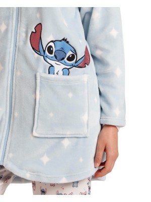 Bata Mujer Invierno Coralina Lilo & Stitch DISNEY Azul 2