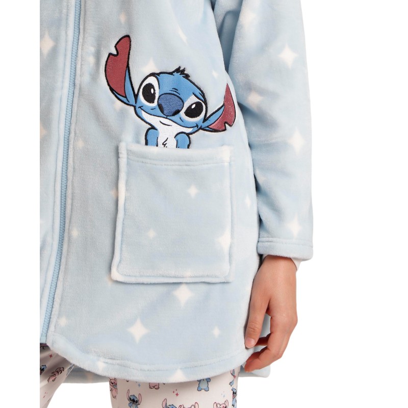 Bata Mujer Invierno Coralina Lilo & Stich DISNEY Azul