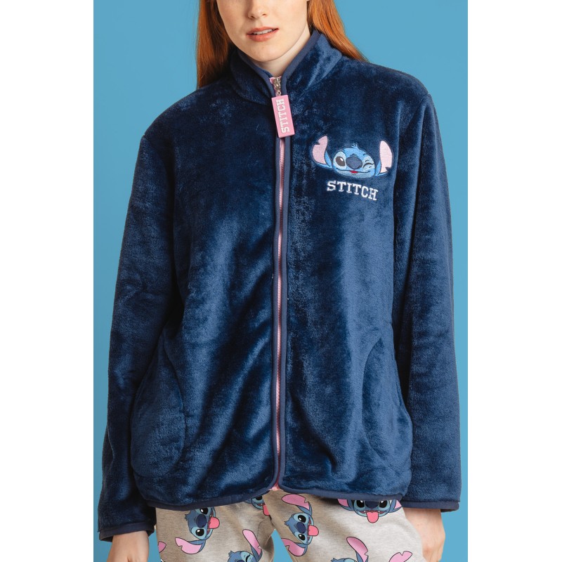 Bata Mujer Invierno Coralina Lilo & Stitch DISNEY Marino