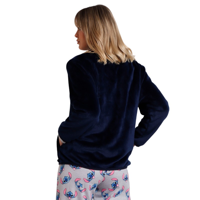 Bata Mujer Invierno Coralina Lilo & Stitch DISNEY Marino