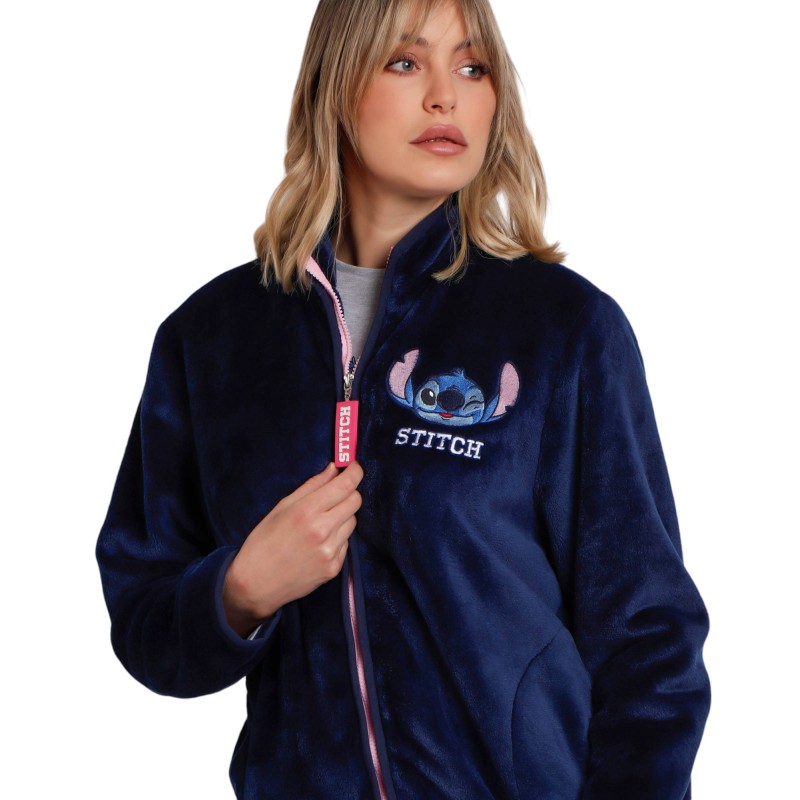 Bata Mujer Invierno Coralina Lilo & Stitch DISNEY Marino
