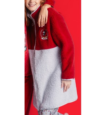 Winter-Fleece-Micky-Maus-Bademantel für Damen DISNEY