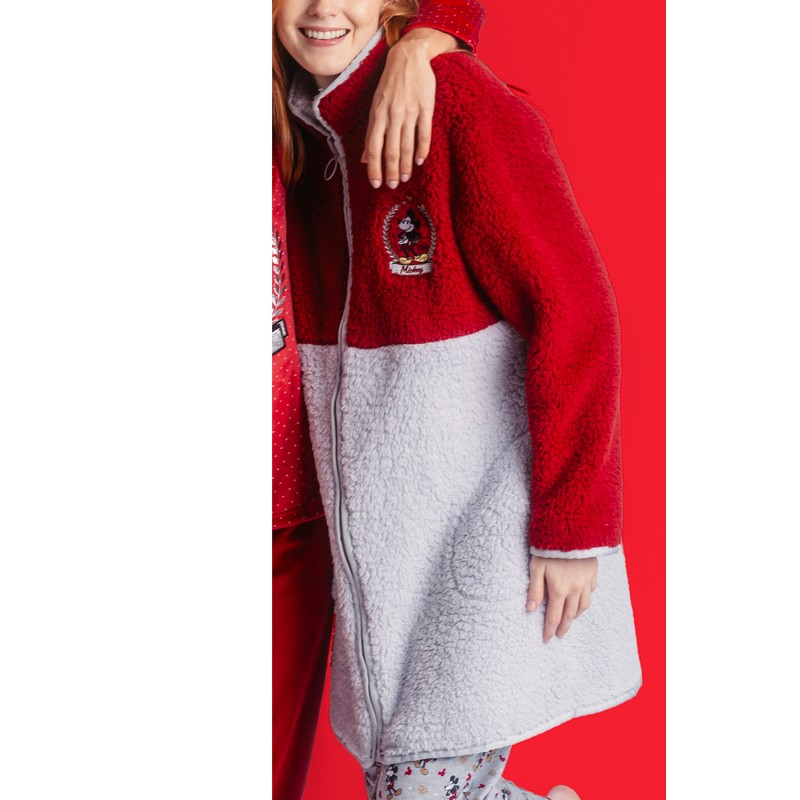 Bata Mujer Invierno Borreguillo Mickey Mouse DISNEY