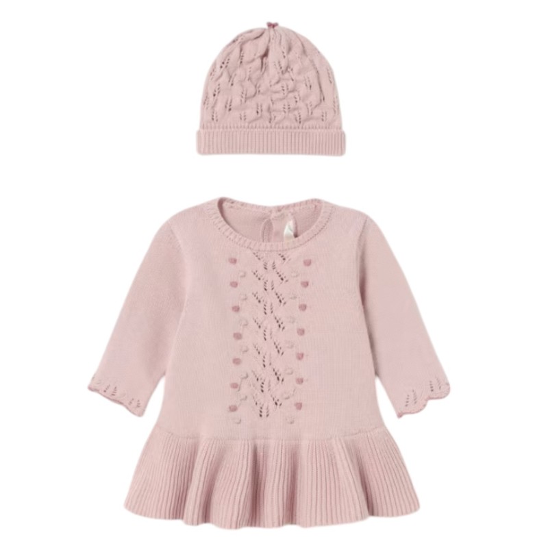 Nouvelle robe de chapeau de tricot MAYORAL Sucre