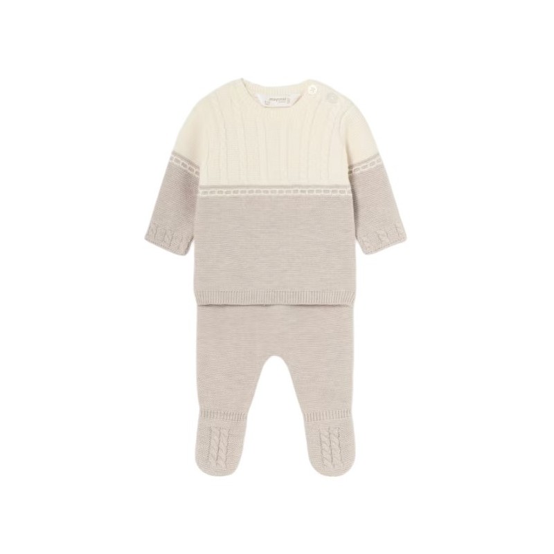 Polylain und neugeborene Bicolor Pullover Set MAYORAL