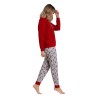 Pijama Mujer Invierno Mickey Mouse Disney Burdeos