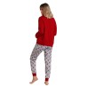 Pijama Mujer Invierno Mickey Mouse Disney Burdeos