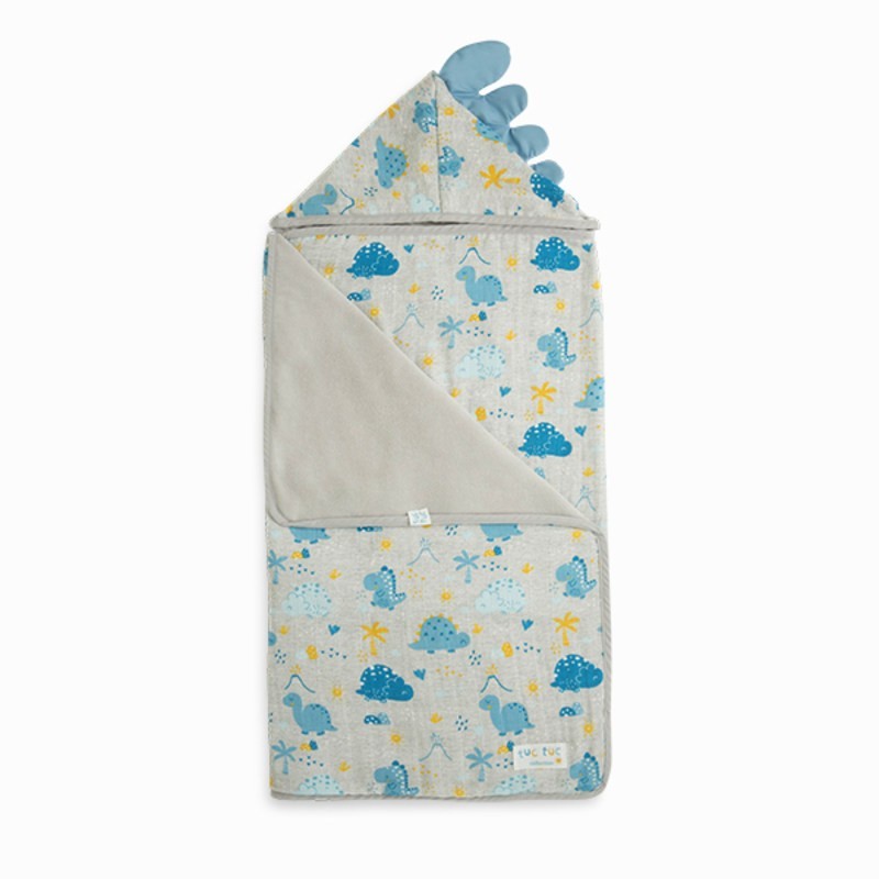 Serviette Bain Muselina Bamboo TUC TUC HELLO DINOS AZUL