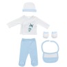 Set Regalo Bebé 5 Piezas INTERBABY Paracaídas AZUL