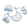 Set Regalo Bebé 4 Piezas puntitos INTERBABY Azul