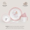 Set Mi Primera Vajilla 5pcs MUSIC Rosa Interbaby