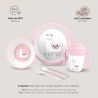 Set Mi Primera Vajilla 5pcs LLAMA Rosa Interbaby