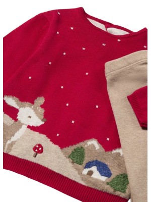 Legging e jersey appena nato MAYORAL Rosso 2