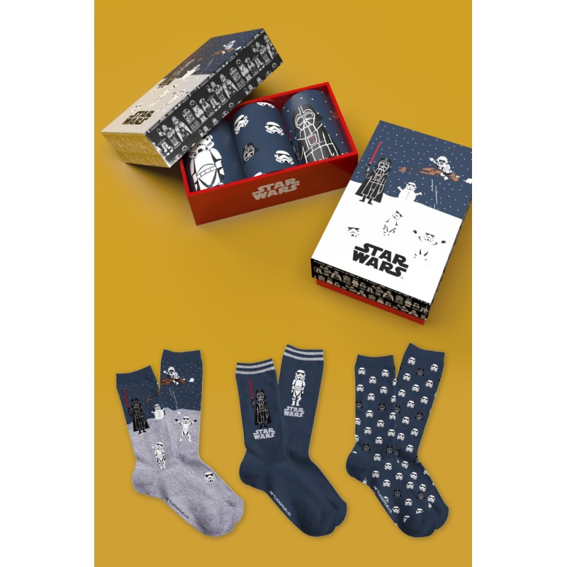 Confezione 3 Calzini Inverno Star Wars Neve