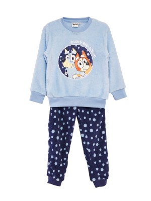 Pigiama Bambino Inverno BLUY Coralina Colore Blu