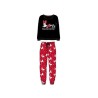 Pijama Mujer Invierno Coralina Minnie Mouse DISNEY Negro