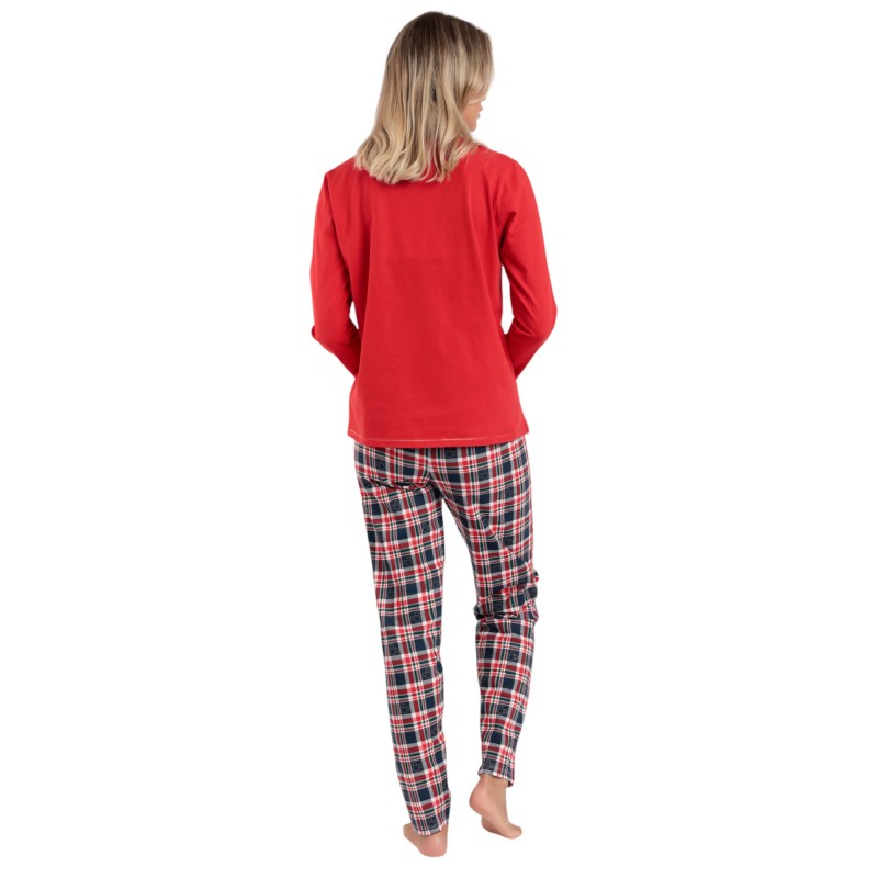 Pijama Mujer Invierno Minnie Mouse Disney Navidad