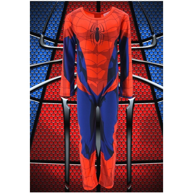 Pijama Mono Invierno Traje Spiderman