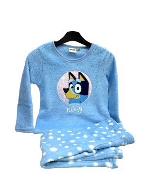 Pijama Niña Invierno Coralina Azul BLUEY