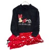 Pijama Mujer Invierno Coralina Minnie Mouse DISNEY Negro