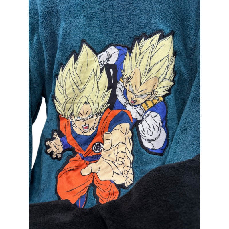 Bathrobe Peignoir Vegeta Anime Pijama Adulto Dragon Ball Peignoir