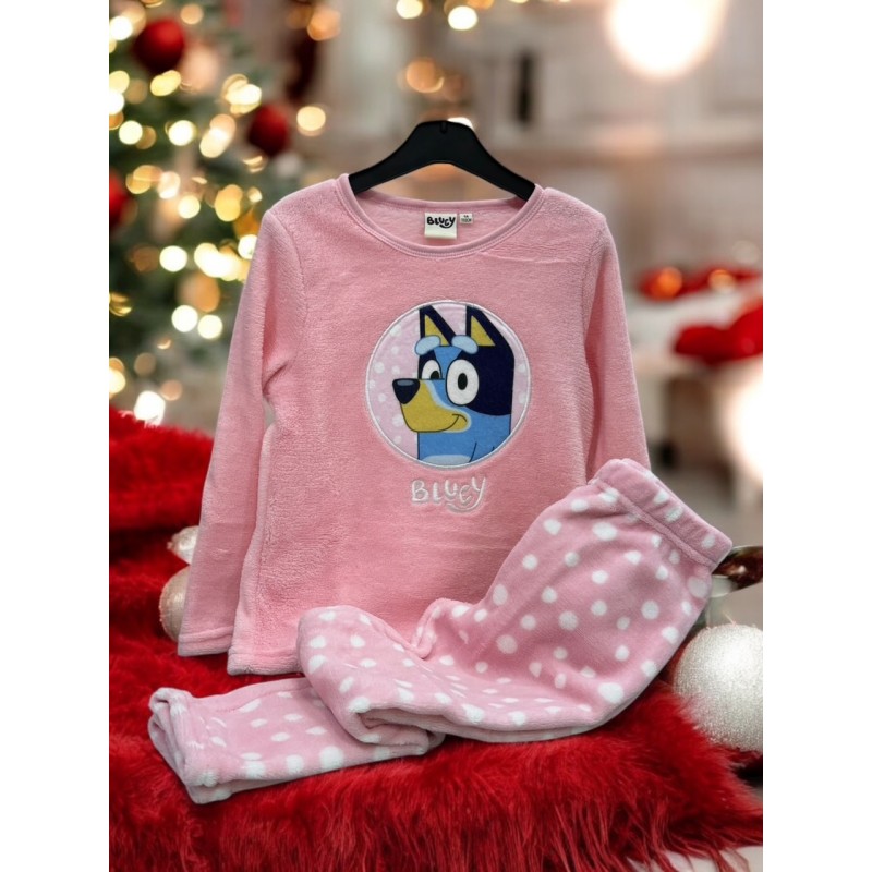 Pijama fille Hiver Coralina Rosa BLUEY