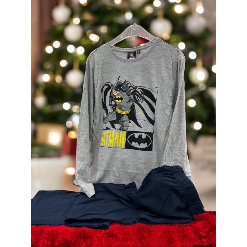 Pyjama Uomo Inverno Cotone Fino BATMAN