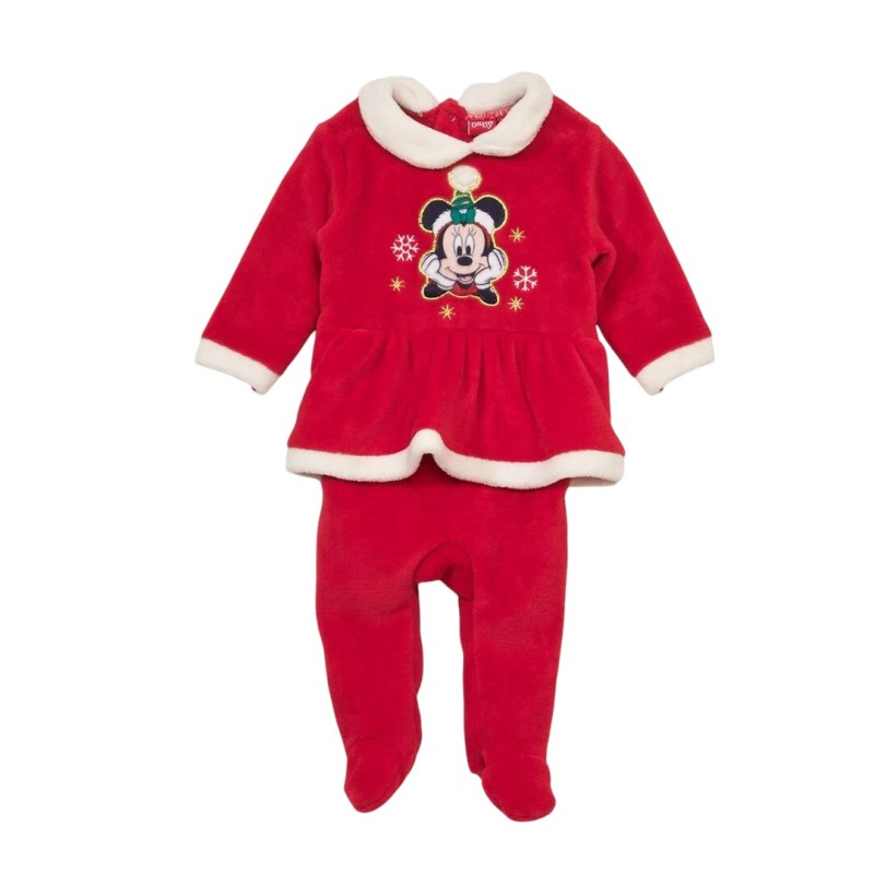 Pelele Niña Bebé Minnie Mouse Disney Color Rojo