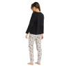 Pijama Mujer BAMBI algodón Disney NEGRO