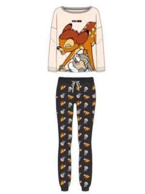 Pijama Mujer Disney Bambi Color Beige