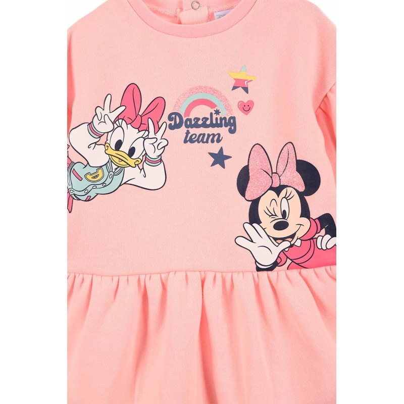 Vestido Minnie y Deisy Invierno DISNEY Rosa